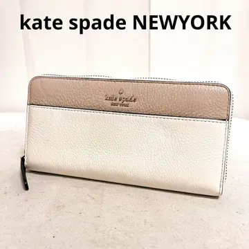 168 kate spade 가죽 장지갑 지갑 화이트 베이지