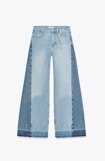 [ EU 34 ] ZARA 미드라이즈 대비 데님 라이트 블루