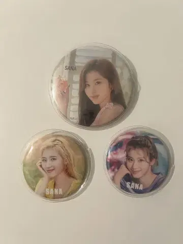 TWICE 사나 캔뱃지 3개 세트