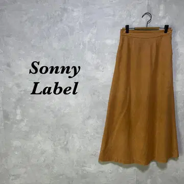 Sonny Label 롱 스커트 스웨이드 오렌지 브라운 M 4675