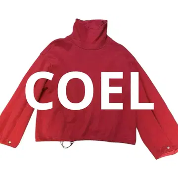 COEL 스핀들 하이넥 맨투맨 레드