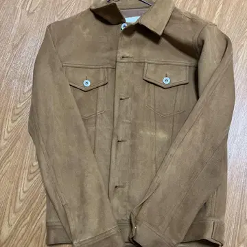 브라운 스웨이드 자켓