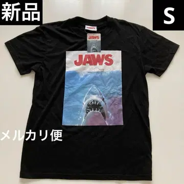 새상품 JAWS 영화 무비T셔츠 스티브 블랙 S