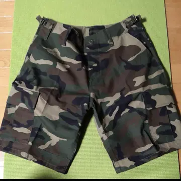 카모플라쥬 하프 팬츠 숏팬츠 밀리터리 군