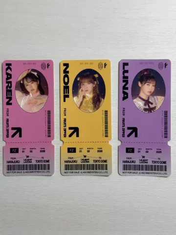 FRUITS ZIPPER 스티커 3개 세트 후르츠 지퍼