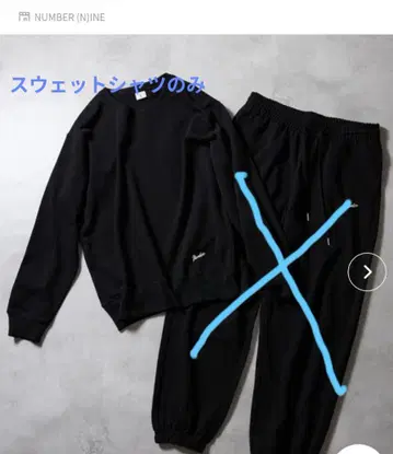 넘버나인 스웨트 셔츠 (블랙)