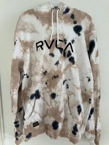 RVCA 베이지 타이 다이 후드티 후디 Foodie 하자품