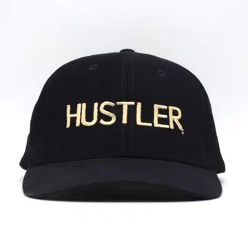 HUSTLER 하슬러 자수 캡 기업 로고 블랙 구제 의류