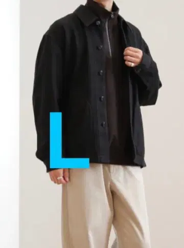 UNIQLO U 오버 사이즈 컬러 데님 자켓 블랙 L
