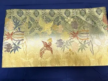 새상품급 육통 후쿠로 오비 오동나무 대나무 봉황 문양