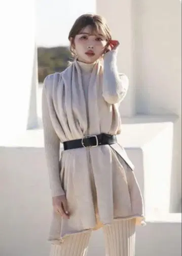 Darich 자수 리브 니트