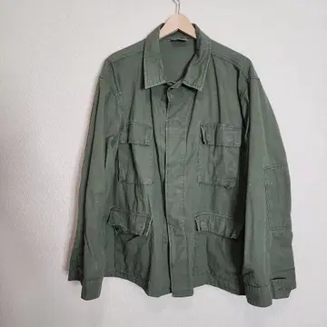 올리브 그린 밀리터리 자켓 X-Large