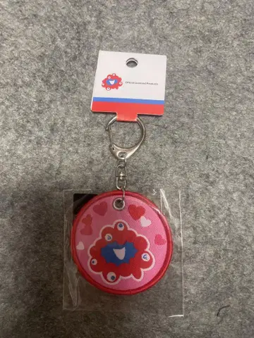 [ 박람회장 한정판 ] 직조 원단 와펜 키링 미야쿠미야쿠 핑크