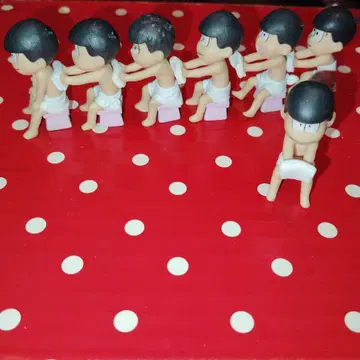 오소마츠 6쌍둥이 목욕탕 피규어 6명 컴플리트 + 중복 1개