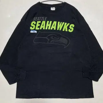 DELTA 델타 NFL 시애틀 시호크스 로고 프린트 긴팔 T셔츠