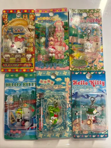 지역 한정 키티 지퍼 마스코트 카와즈 벚꽃 닛코 이즈 신슈