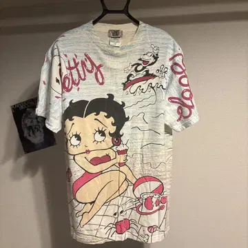 BETTY BOOP 베티짱 티셔츠 올 패턴 프린트 구제 의류 90년대