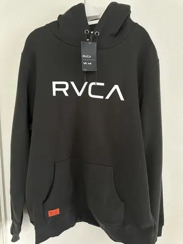 RVCA 차콜 그레이 후드 부착 파카 후디 Foodie