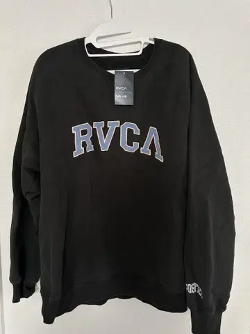 RVCA 차콜 그레이 래글런 맨투맨 트레이닝복