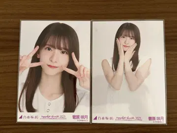 스가와라 사츠키 노기자카46 브로마이드 화이트 x 화이트 코디 세미컴프