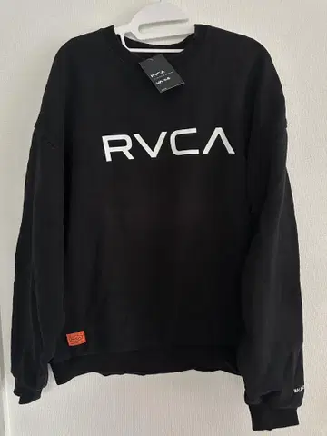 RVCA 블랙 맨투맨 트레이닝복 GAME OF OPPOSITES