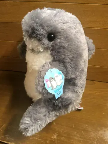 택 포함 AURORA 머메이드 키즈 상어 봉제 인형 가로 앉은 인어 포즈