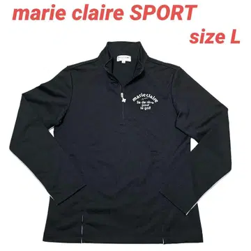 marie claire SPORT 여성용 하프 지퍼 의류 sizeL
