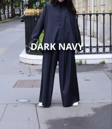 [ deres ] 데레스 18th 풀오버 셔츠 DARK NAVY