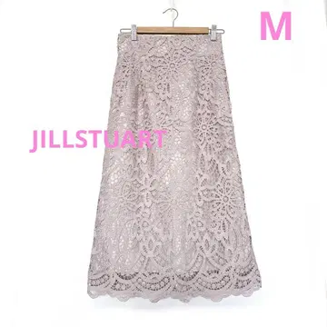 새상품급 JILLSTUART 레이스 롱 스커트 M 핑크 베이지