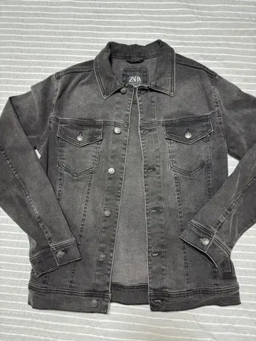 ZARA 블랙 데님 자켓 M 사이즈