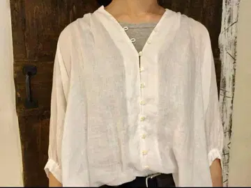 nest Robe 린넨 갸더링 블라우스