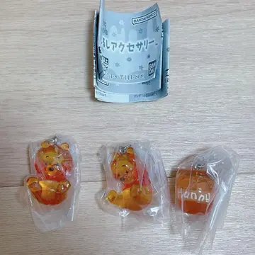 메지루시 액세서리 Winnie the Pooh 푸 꿀단지 3점