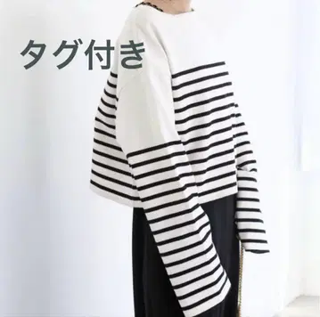 에브리데이 아이라이크 Cropped Stripe 티셔츠 보더 긴팔