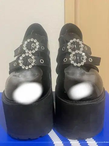 버블스 더블 버클 통굽 신발