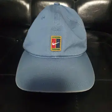 90s 00s Nike 코트 테니스 스카이블루 페이드 베이캡