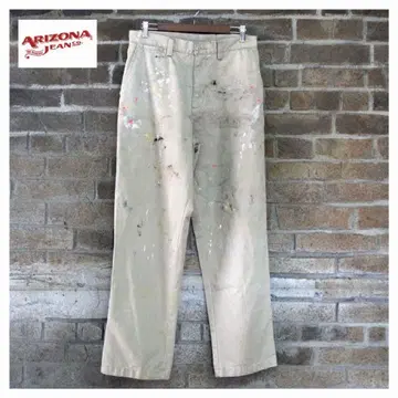 ARIZONA JEANS 페인트 팬츠 베이지 치노 팬츠 (1점)