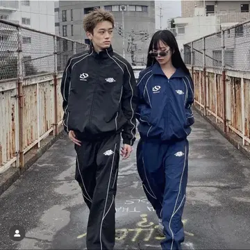 Such a Stan 나일론 재킷 세트 네이비