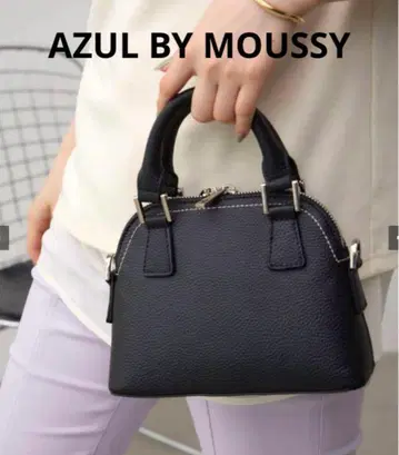 AZUL BY MOUSSY 더블 지퍼 미니백 2way 블랙