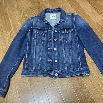 ZARA 데님 자켓 S 사이즈 다크 블루