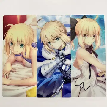 FGO 최종 재림전 편성 화면풍 카드 아르토리아 펜드래곤 3종