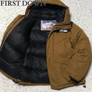 [ 새상품급 ] 퍼스트 다운 다운 자켓 브라운 계열 카멜 사이즈 L