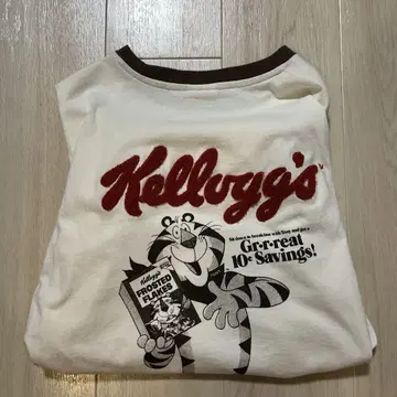 Kellogg's 반팔 티셔츠 크림색