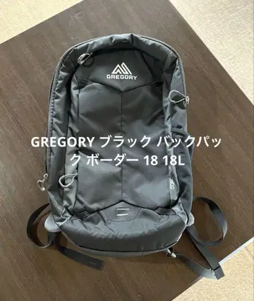 GREGORY 블랙 백팩 보더 18 18L