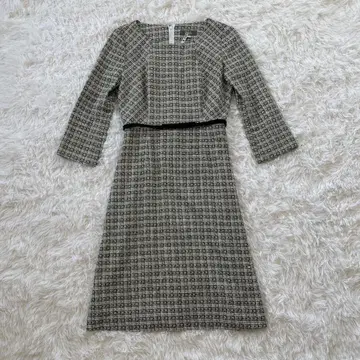 [ 새상품급 ] 프랑코 페라로 트위드 원피스 벨트 포함