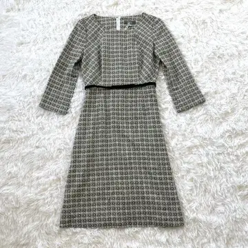 [ 새상품급 ] 프랑코 페라로 트위드 원피스 벨트 포함