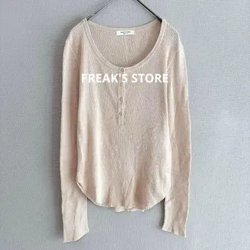 FREAK'S STORE/헨리넥 긴팔 T셔츠/상의/3712