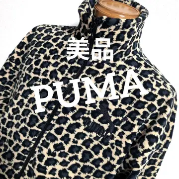 eo15 PUMA 레오파드 무늬 벨로아 저지 남성용 L 상당