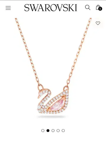 스와로브스키 새상품 Dazzling Swan 목걸이 Swarovski
