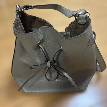 FURLA 천연 가죽 버킷백 숄더백 그레이