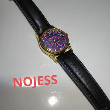 NOJESS 가죽 벨트 손목시계 작동 확인 완료